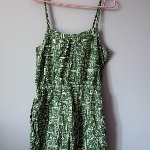 Fresh Green Patterned Mini Dress - Picture 4 of 5